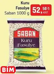 SABAN KURU FASULYE 1000 G